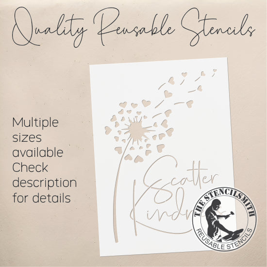 8707 Scatter Kindness Stencil