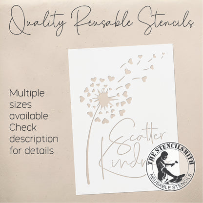 8707 Scatter Kindness Stencil