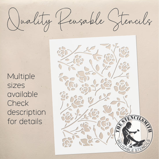 8753 - Roses Stencil