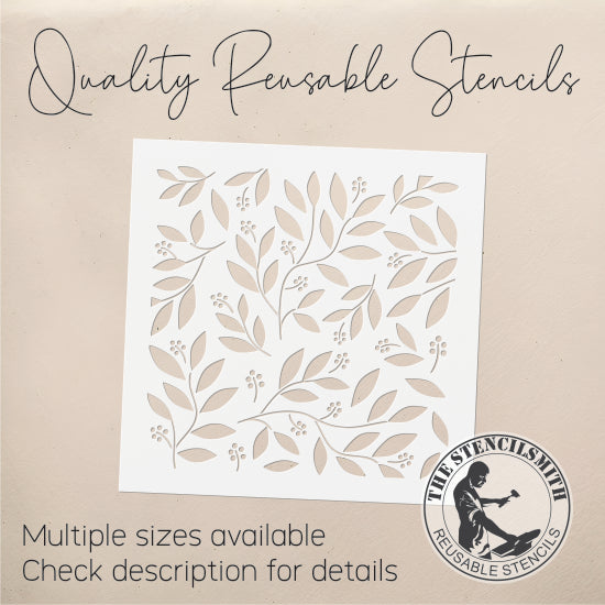 8754 - Decorative Leaves Stencil