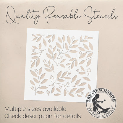 8754 - Decorative Leaves Stencil