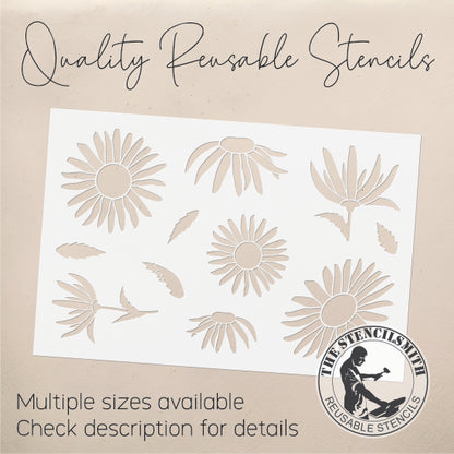 8761 - Daisies Stencil - The Stencilsmith