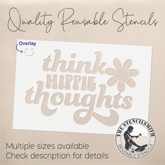 8772 - Think Hippie Thoughts Stencil