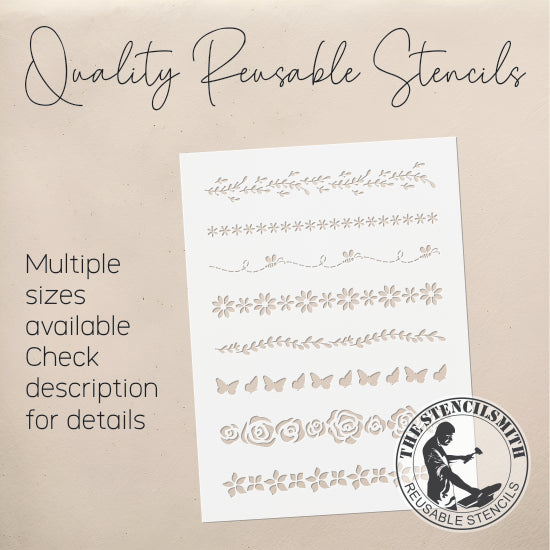 8777 - Garden Borders Stencil - The Stencilsmith