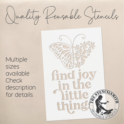 8789 - Find Joy In The Little Things Stencil