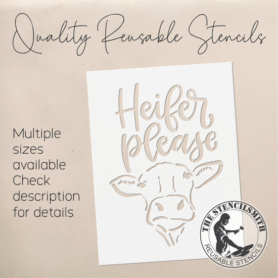 8795 - Heifer Please Stencil
