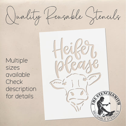 8795 - Heifer Please Stencil