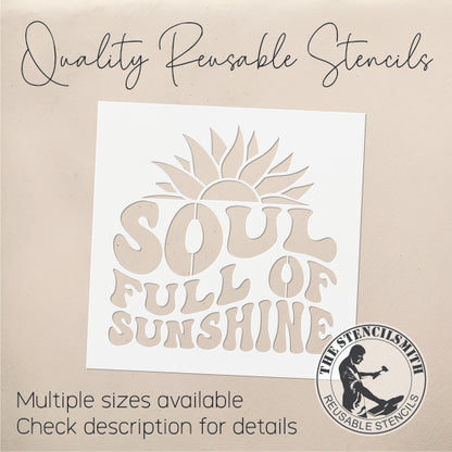 8807 - Soul Full Of Sunshine Stencil