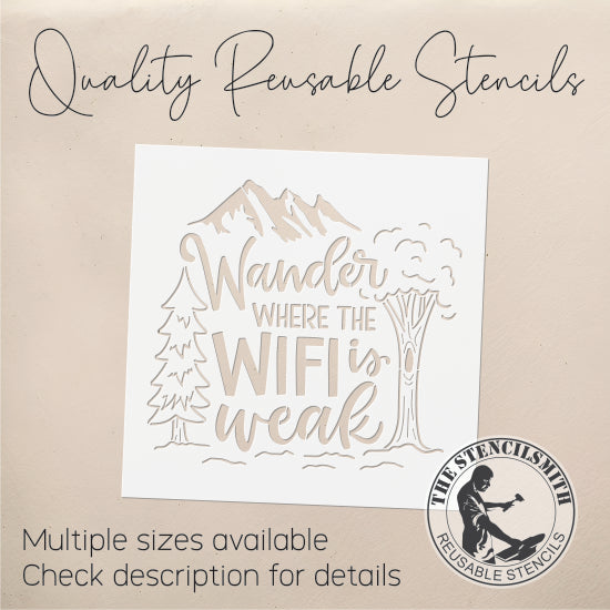 8828 - Wander where the WIFI is weak stencil