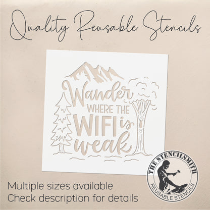 8828 - Wander where the WIFI is weak stencil
