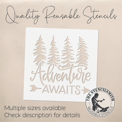 8830 - Adventure awaits stencil
