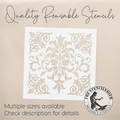 8835 - damask stencil
