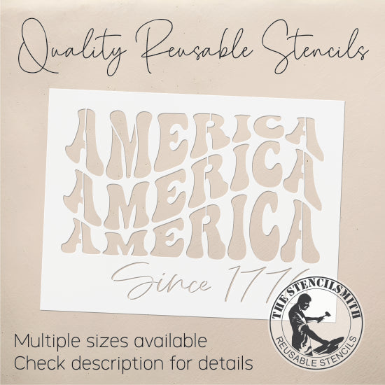 8843 America 1776 Stencil