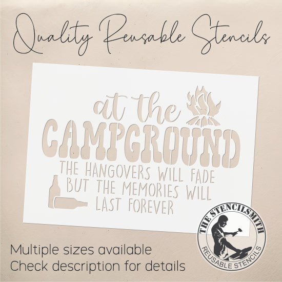 8852 at the campground stencil