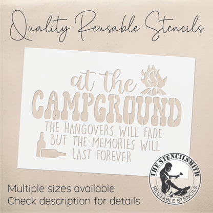 8852 at the campground stencil