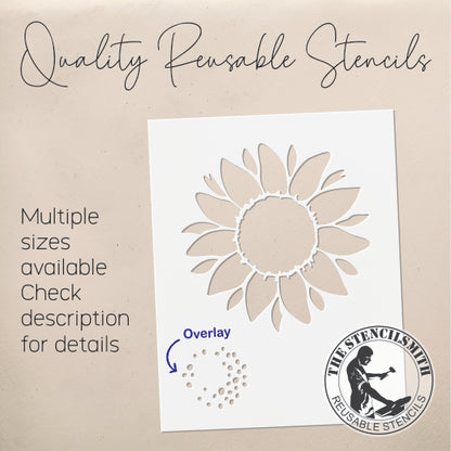 8886 Sunflower stencil
