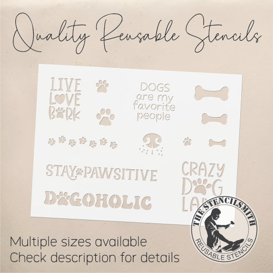 8890 Dog collection sheet stencil