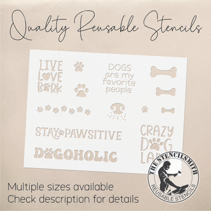 8890 Dog collection sheet stencil