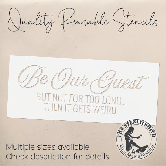 8899 Be Our Guest stencil