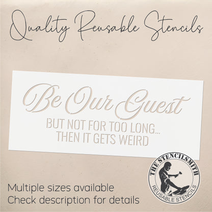 8899 Be Our Guest stencil