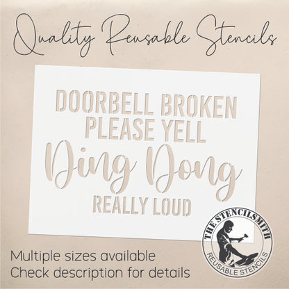 8906 Doorbell broken stencil