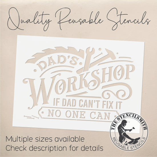 8917 Dad's Workshop stencil