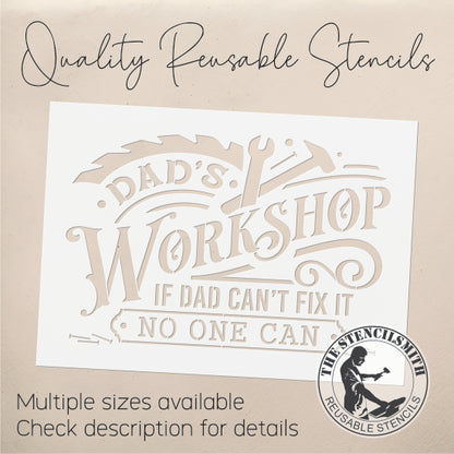 8917 Dad's Workshop stencil