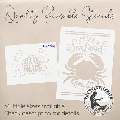 8924 Seafood Crab Shack stencil