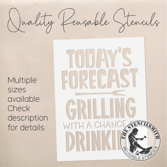 8926 Today's Forecast grilling stencil