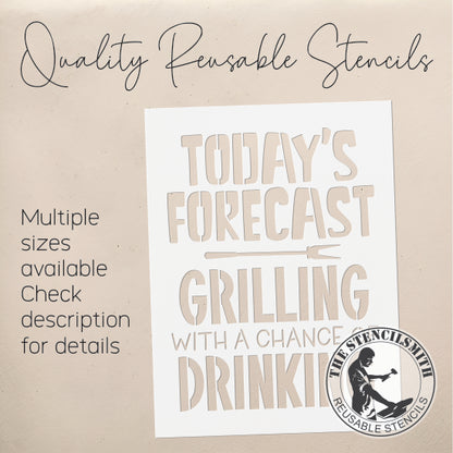 8926 Today's Forecast grilling stencil