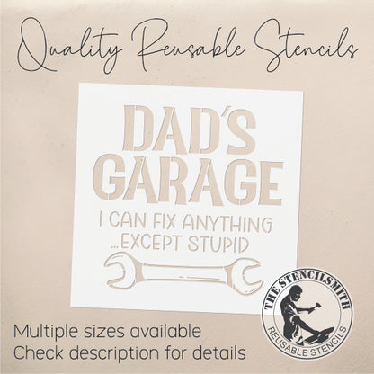 8929 Dad's Garage stencil