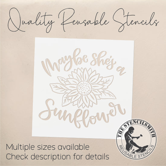 8939 Maybe she's a sunflower stencil
