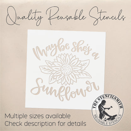 8939 Maybe she's a sunflower stencil