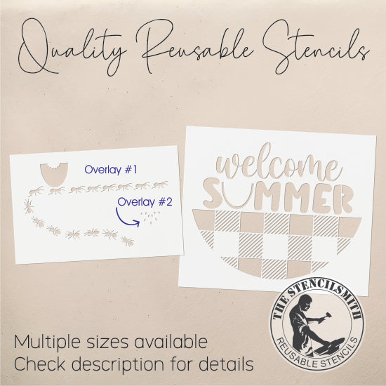 8953 Welcome Summer Picnic Stencil