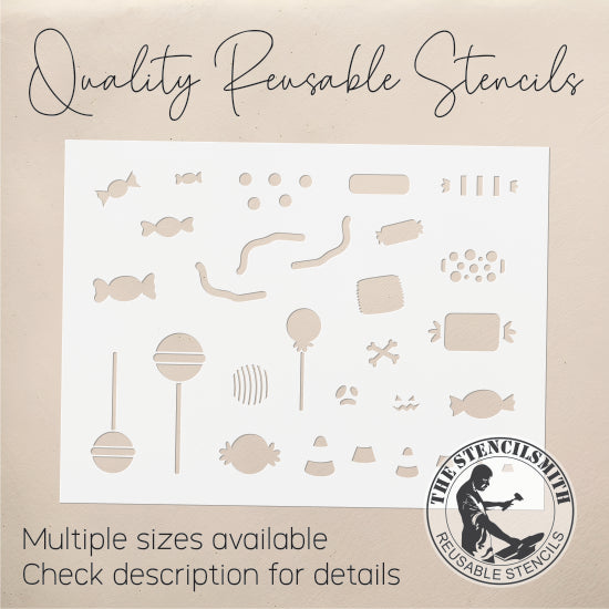 8971 Halloween Candy Stencil