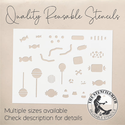 8971 Halloween Candy Stencil