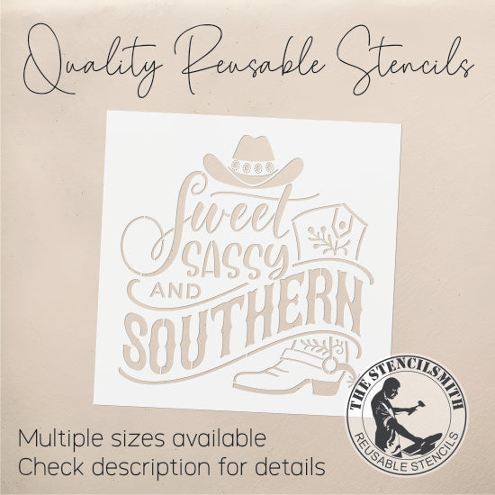 8978 Sweet Sassy & Southern Stencil