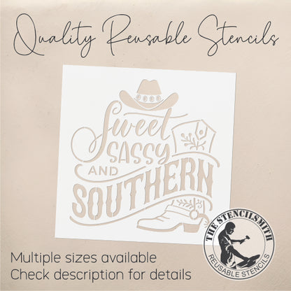 8978 Sweet Sassy & Southern Stencil