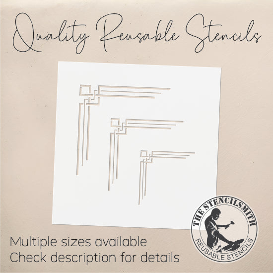 8987 decorative corners stencil