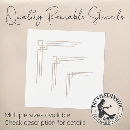 8987 decorative corners stencil