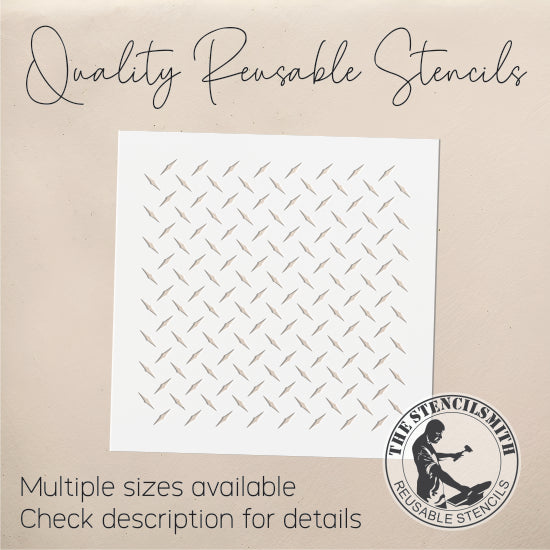 8988 Diamond Plate Stencil