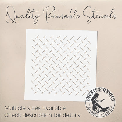8988 Diamond Plate Stencil