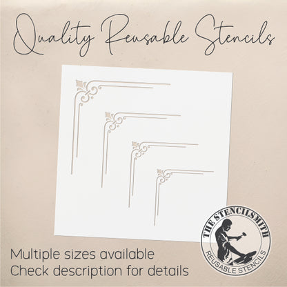 8993 decorative corners stencil
