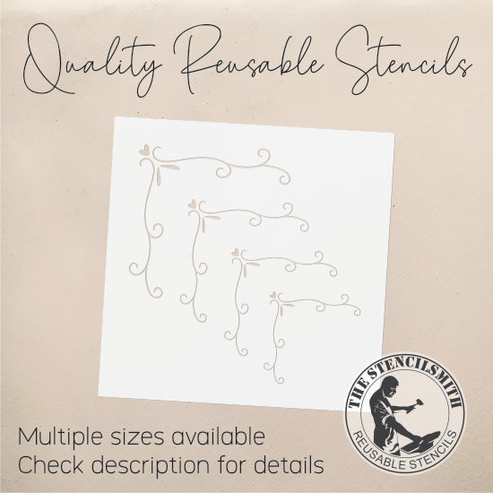 8996 decorative corners stencil