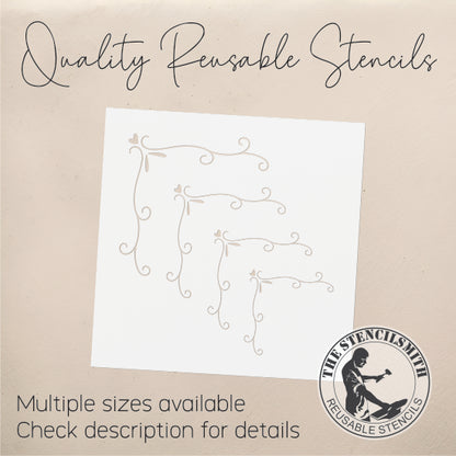 8996 decorative corners stencil