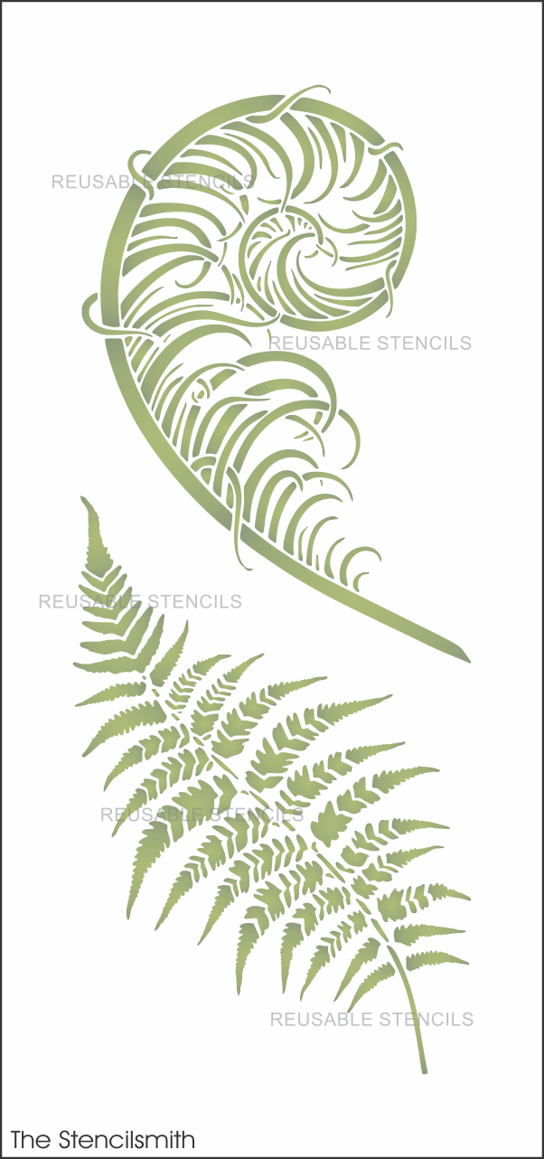 8997 Fern Stencil