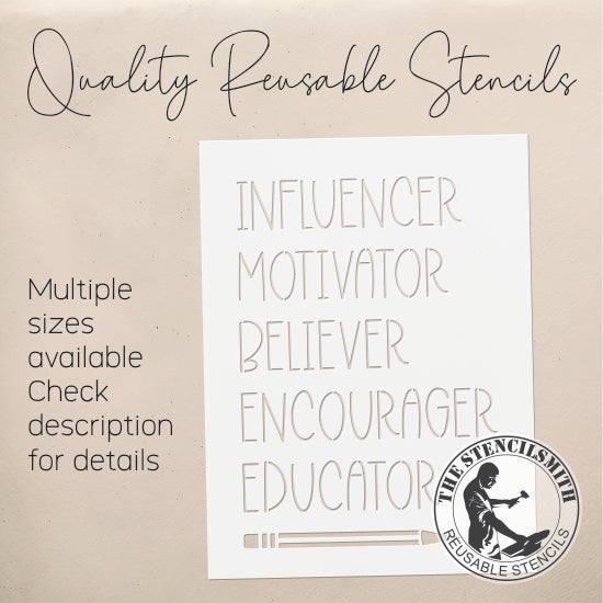 8999 Influencer Motivator stencil