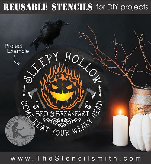 9006  Sleep Hollow B&B stencil - The Stencilsmith