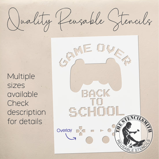 9008 Game Over stencil