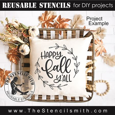 9009 happy fall y'all stencil - The Stencilsmith